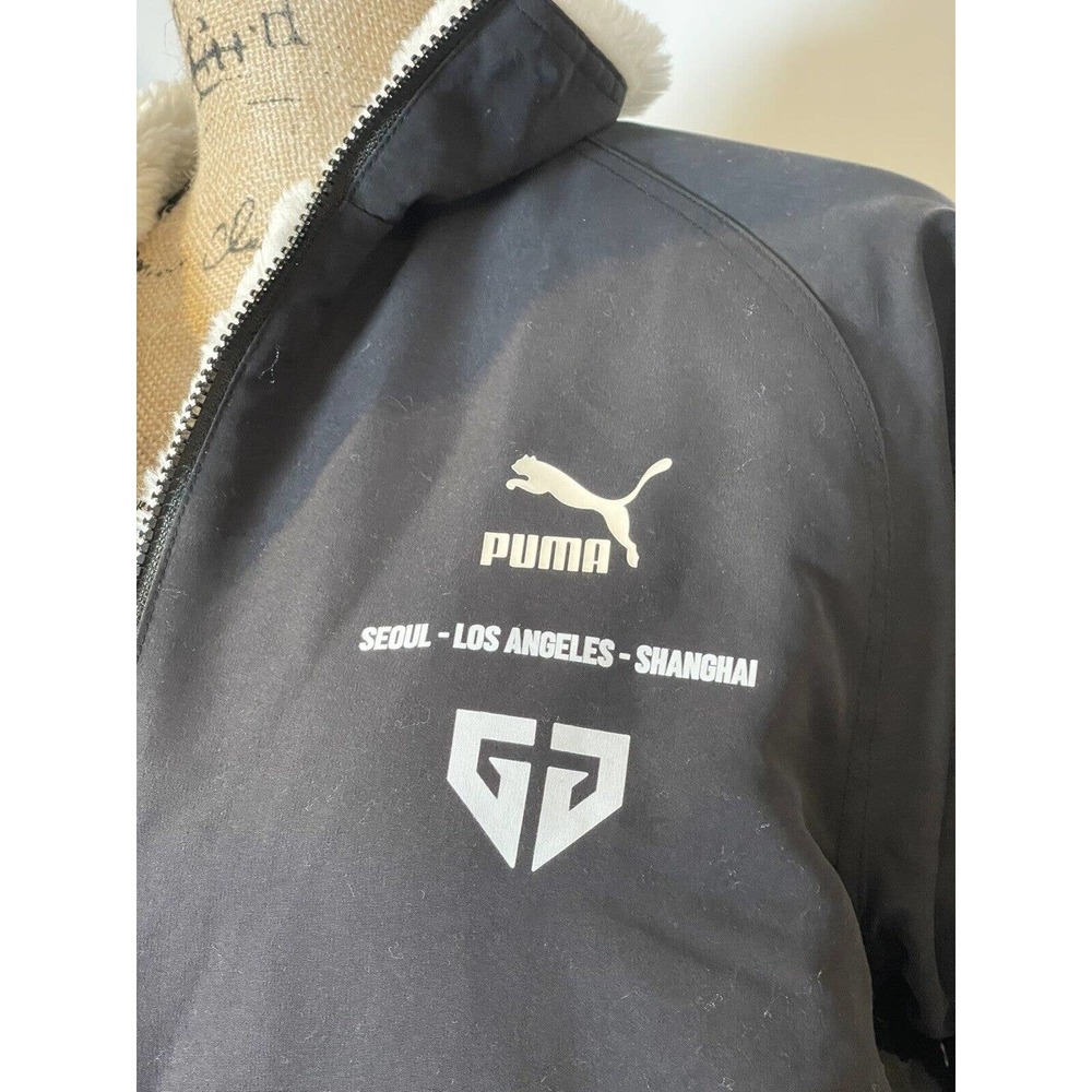 Puma Tiger Nation Fleece Lined Jacket. Black. No Size Tag But Fits Like Small. - Picture 4 of 11